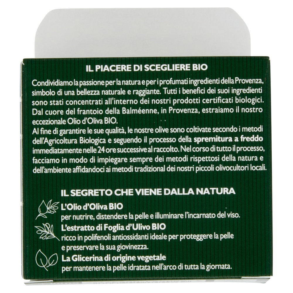 Tesori di Provenza Crema Viso Anti-rughe Giorno, Con Olio d'Oliva Bio, Ricco in Polifenoli, 50 ml